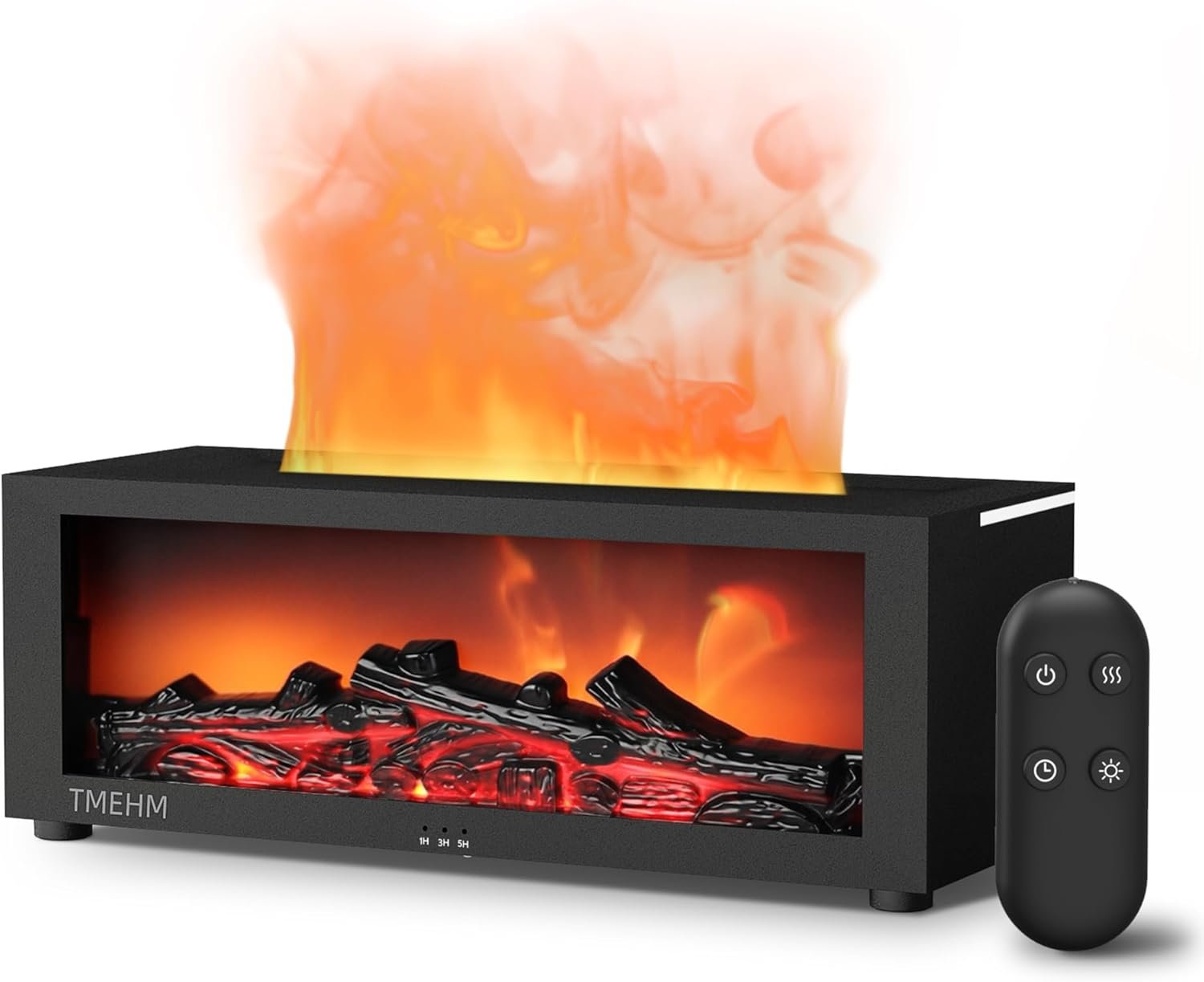 Flame Aroma Diffuser, Ultrasonic Humidifier with 7 Color LED, Essential Oil Diffuser for Bedroom & Home