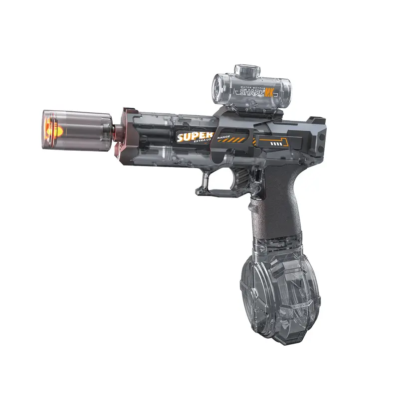 Electric Water Gun, 320cc Automatic Water Blaster, 32FT Range with LED Light for Kids & Adults