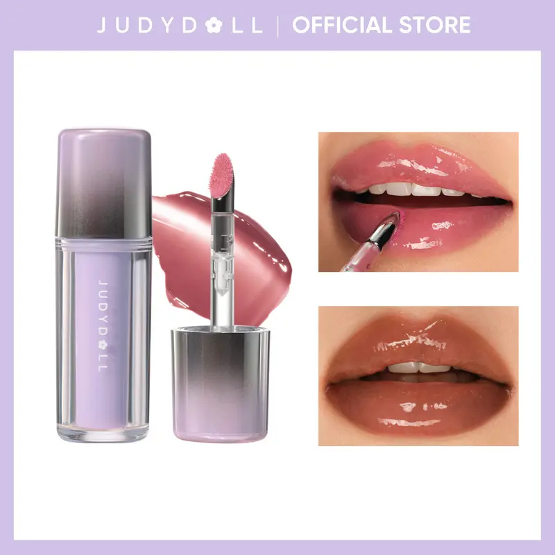 Watery Lip Gloss, Long-Lasting Glossy Lip Stain, Transfer-Proof & Hydrating Liquid Lipstick