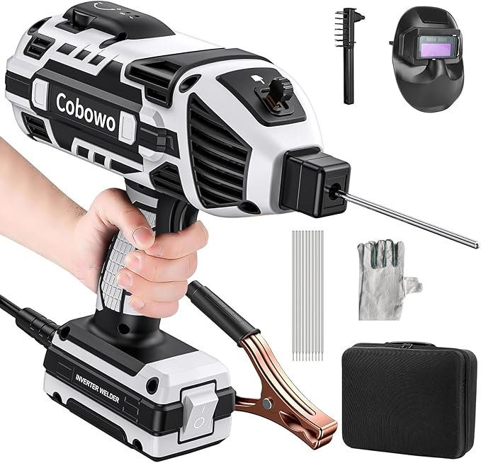 Soldadora Eléctrica Portátil 110V, Soldador ARC 20–120A con Inversor IGBT, 6 Niveles de Corriente, Máquina de Soldar para Electrodos 3/32"–1/8"